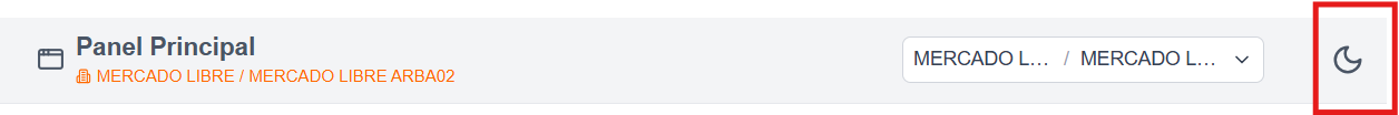 Selector de tema en Desktop